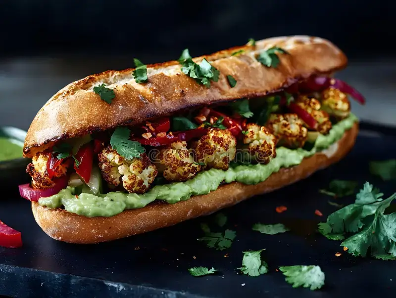 Deliciously crafted sandwich